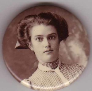 Suffrage Badge, unknown woman